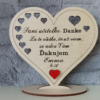Drevené srdiečko pre pani učiteľku