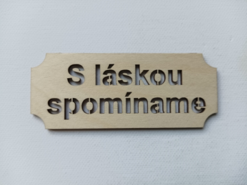 drevené nápisy