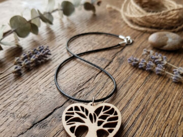 drevený náhrdelník