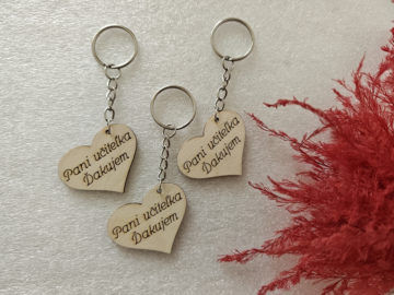 kľúčenka pani učiteľke
